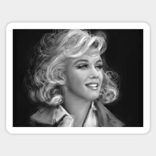 Marilyn bw Sticker